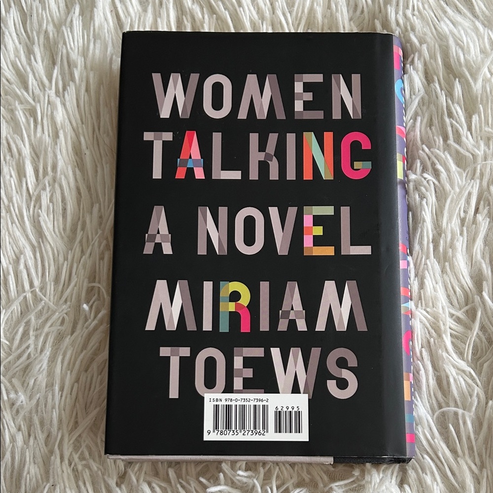 Women' Talking Novel - by Miriam Toews , Black Cover with Colorful Text - Picture 2 of 8